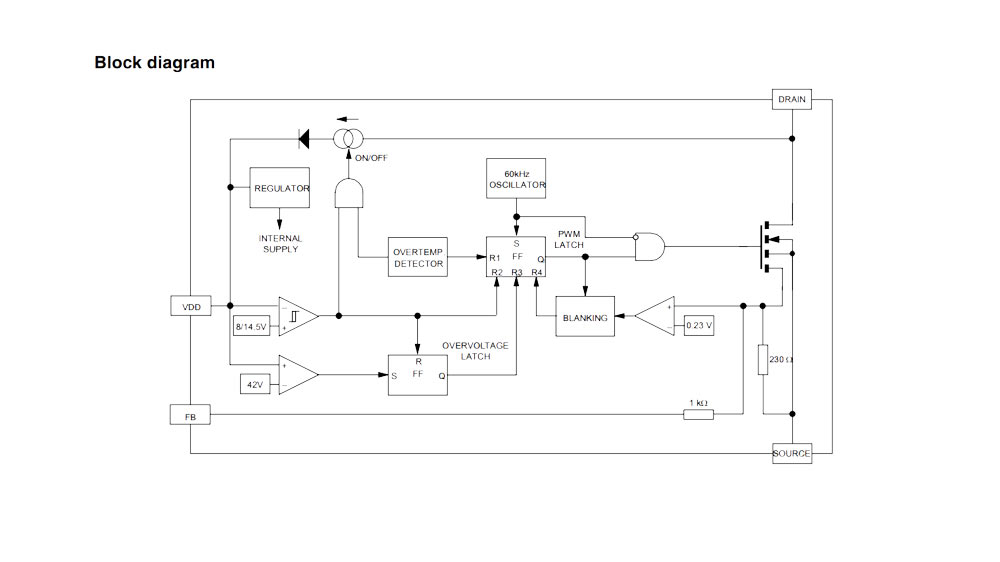  دیتا شیت آی سی viper 22A