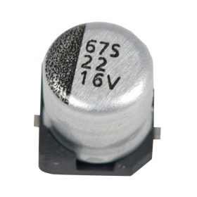 خازن الکترولیت 22U 16V SMD(محصول در پک 20 عددی می باشد)