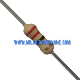 مقاومت 22 اهم 1/4 وات 5 درصد (محصول در پک 100 عددی می باشد)