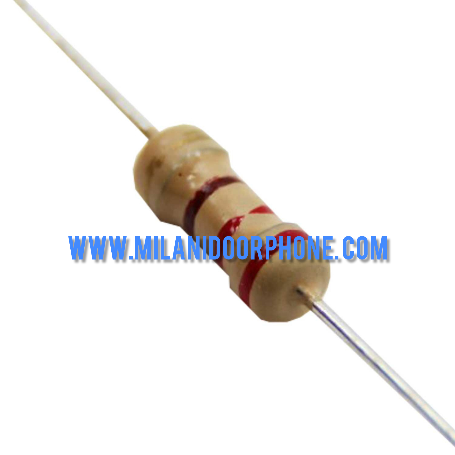 مقاومت 220 اهم 1/4 وات 5 درصد | Resistance 220 ohms 1/4 watt 5%