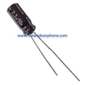 خازن 2.2 میکرو فاراد 50 ولت(محصول در پک ۵۰ عددی می باشد)